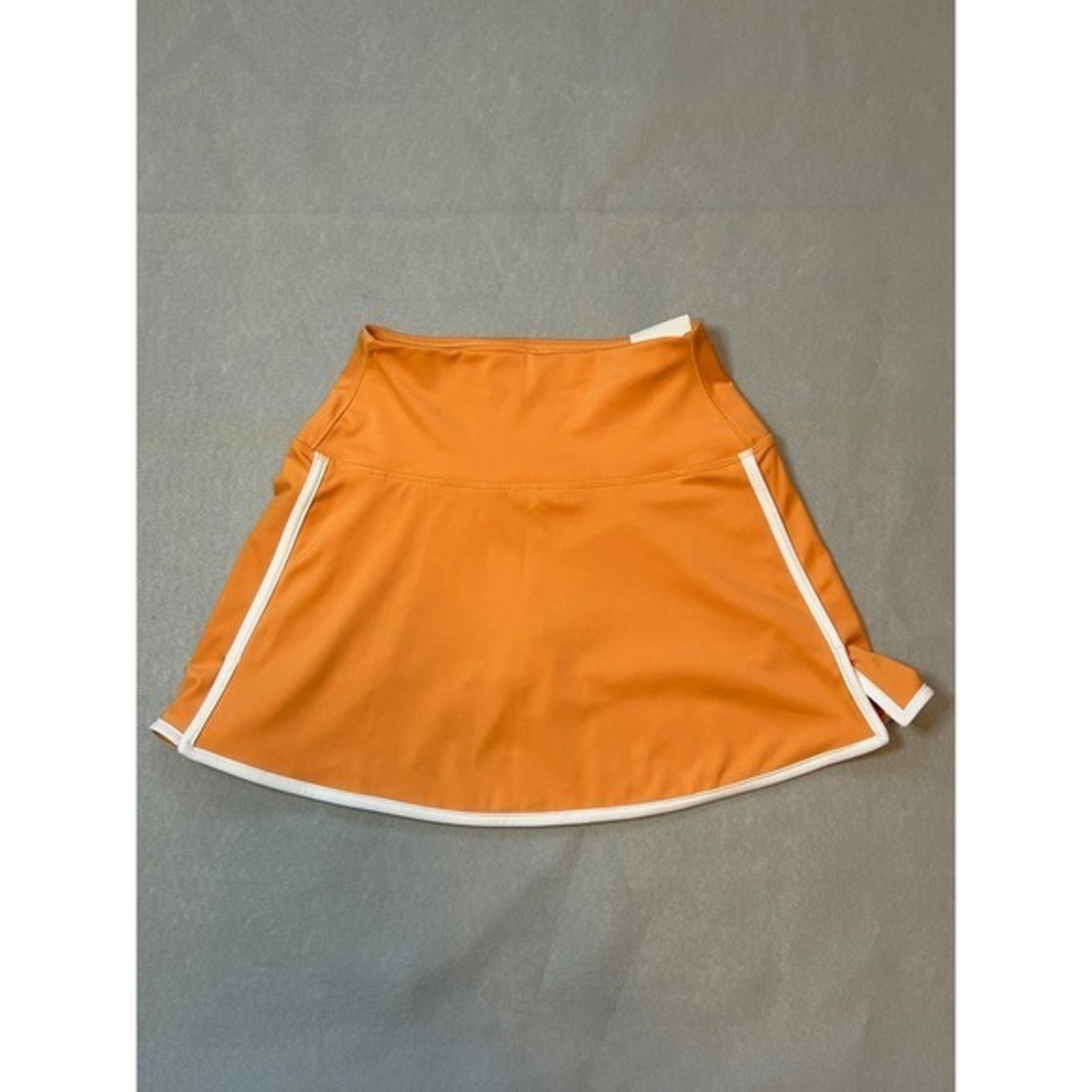 DSG Activate High-Rise Skort Womens XS Orange White Piping Athletic Tennis Golf